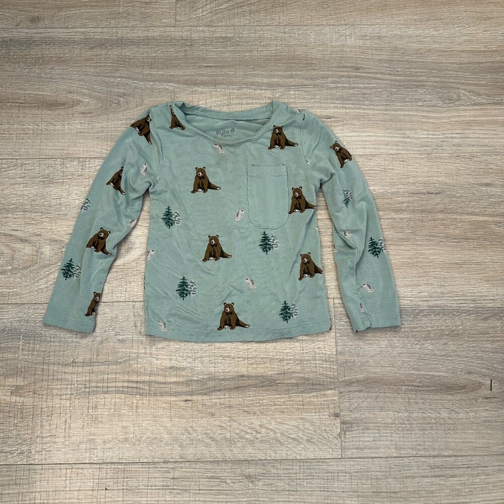 Kyte Baby "Bears" print long-sleeve top